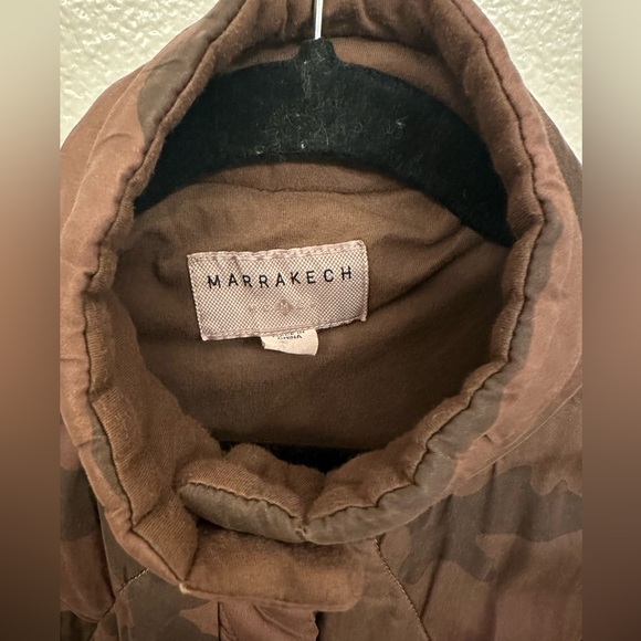 NEW Anthropologie Marrakech size XS Quilted Parka Jacket Camo Brown - Picture 8 of 9